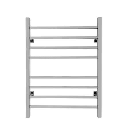 Warmlyyours Sierra Towel Warmer, Polished, Dual Connection, 8 Bars TW-SR08PS-HP